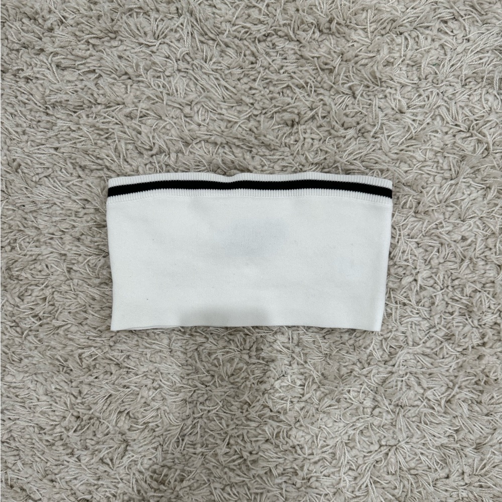 White fox tube top